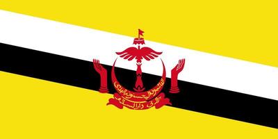 bandiera del brunei vettore