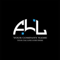 design creativo logo lettera fll con grafica vettoriale