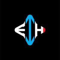 eih lettera logo design creativo con grafica vettoriale