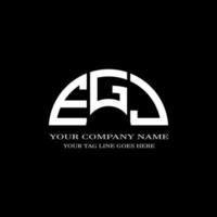 egj lettera logo design creativo con grafica vettoriale