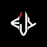 ejy lettera logo design creativo con grafica vettoriale