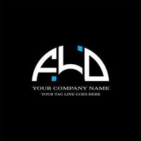 fld lettera logo design creativo con grafica vettoriale