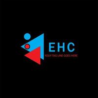 ehc lettera logo design creativo con grafica vettoriale