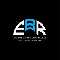 ebr lettera logo design creativo con grafica vettoriale