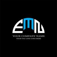 emn lettera logo design creativo con grafica vettoriale