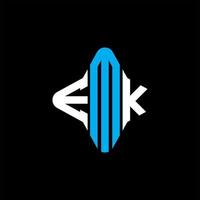 emk lettera logo design creativo con grafica vettoriale