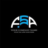 fsp lettera logo design creativo con grafica vettoriale