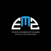 emz lettera logo design creativo con grafica vettoriale
