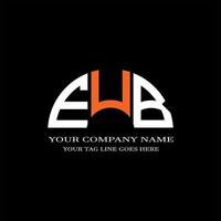 eub lettera logo design creativo con grafica vettoriale