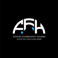 ffh lettera logo design creativo con grafica vettoriale