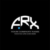 frx lettera logo design creativo con grafica vettoriale