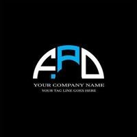 fpd lettera logo design creativo con grafica vettoriale