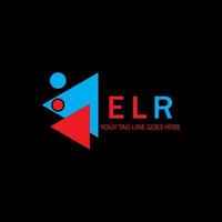 elr lettera logo design creativo con grafica vettoriale
