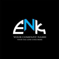 enk lettera logo design creativo con grafica vettoriale