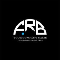 frb lettera logo design creativo con grafica vettoriale