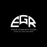 egr lettera logo design creativo con grafica vettoriale