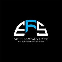 efs lettera logo design creativo con grafica vettoriale