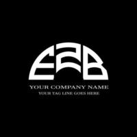 ezb lettera logo design creativo con grafica vettoriale