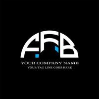 ffb lettera logo design creativo con grafica vettoriale