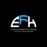 efh lettera logo design creativo con grafica vettoriale