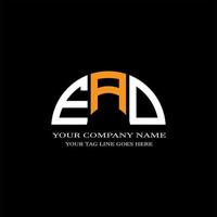 ead lettera logo design creativo con grafica vettoriale