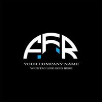 ffr lettera logo design creativo con grafica vettoriale