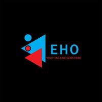 eho lettera logo design creativo con grafica vettoriale