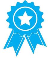 semplicemente premiare l'icona della medaglia. simbolo dell'interfaccia utente del certificato. segno di certificato. vettore