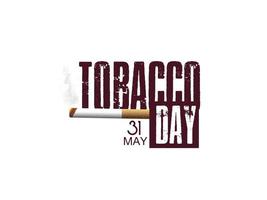illustrazione vettoriale concetto di non fumare e giornata mondiale senza tabacco