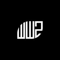 wwz lettera logo design su sfondo nero. wwz creative iniziali lettera logo concept. wwz disegno della lettera. vettore