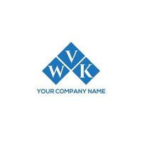 wvk lettera logo design su sfondo bianco. wvk creative iniziali lettera logo concept. design della lettera wvk. vettore