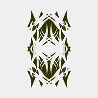 illustrazione vettoriale unico, maori, mandala, bellissimo, arte della mano, silhouette, unico, contorno, henné, astratto, combinazione di colori, tondo, geometrico, simmetrico, tradizionale