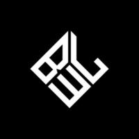 bwl lettera logo design su sfondo nero. bwl creative iniziali lettera logo concept. disegno della lettera bwl. vettore