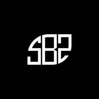 sbz lettera design.sbz lettera logo design su sfondo nero. sbz creative iniziali lettera logo concept. sbz lettera design.sbz lettera logo design su sfondo nero. S vettore