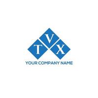 design del logo della lettera tvx su sfondo bianco. tvx creative iniziali lettera logo concept. disegno della lettera tvx. vettore