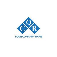 cqr lettera logo design su sfondo bianco. cqr creative iniziali lettera logo concept. disegno della lettera cqr. vettore