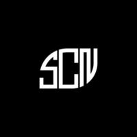 scn lettera design.scn lettera logo design su sfondo nero. scn iniziali creative lettera logo concept. scn lettera design.scn lettera logo design su sfondo nero. S vettore