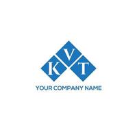 kvt lettera logo design su sfondo bianco. kvt creative iniziali lettera logo concept. disegno della lettera kvt. vettore