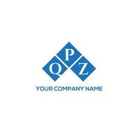 qpz lettera logo design su sfondo bianco. qpz creative iniziali lettera logo concept. disegno della lettera qpz. vettore