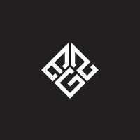 egz lettera logo design su sfondo nero. egz creative iniziali lettera logo concept. egz lettera design. vettore