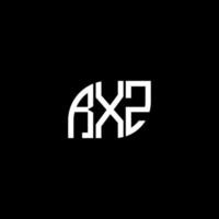 rxz lettera logo design su sfondo nero. rxz creative iniziali lettera logo concept. disegno della lettera rxz. vettore