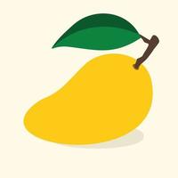 frutta fresca di mango disegnato a mano vettore