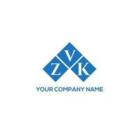 zvk lettera logo design su sfondo bianco. zvk creative iniziali lettera logo concept. disegno della lettera zvk. vettore