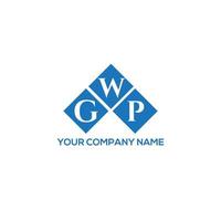 design del logo della lettera gwp su sfondo bianco. gwp creative iniziali lettera logo concept. disegno della lettera gwp. vettore