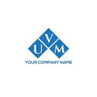 design del logo della lettera uvm su sfondo bianco. uvm creative iniziali lettera logo concept. disegno della lettera uvm. vettore