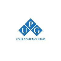 design del logo della lettera upg su sfondo bianco. upg creative iniziali lettera logo concept. design della lettera upg. vettore