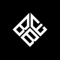 beb lettera logo design su sfondo nero. beb creative iniziali lettera logo concept. design della lettera beb. vettore