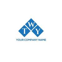 twy lettera logo design su sfondo bianco. twy creative iniziali lettera logo concept. disegno della lettera twy. vettore