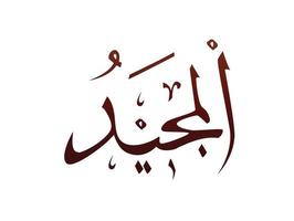 islamico religioso arabo calligrafia araba marchio di allah nome modello vettore allah nome di dio