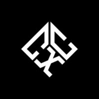cxc lettera logo design su sfondo nero. cxc creative iniziali lettera logo concept. disegno della lettera cxc. vettore
